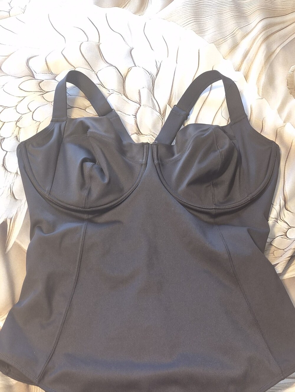 TA3 Black Underwire One-Piece Swim Suit